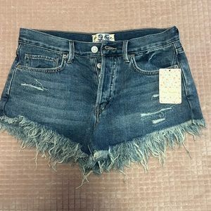 free people loving good vibrations jean shorts